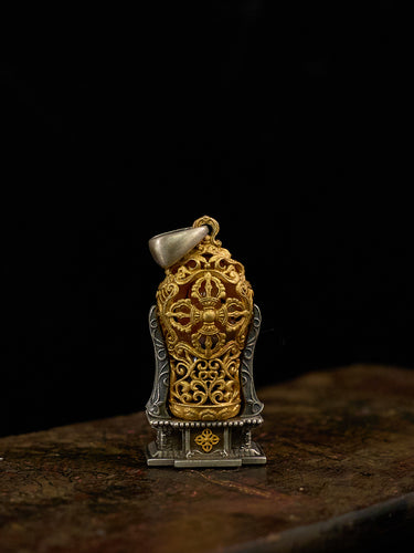 Divine Serenity Ganesha Agate Silver Pendant