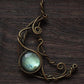 Lucky Oasis Dreams Labradorite Copper Pendant