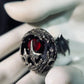 Dark Moon Guardian Sterling Silver Ring