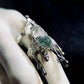 Veil of Shadows Green Phantom Sterling Silver Rings