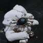 Evil Eye Protector Tibetan Agate Sterling Silver Pendant