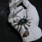 Evil Eye Protector Tibetan Agate Sterling Silver Pendant