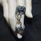 Watchful Warden Evil Eye Agate Sterling Silver Rings