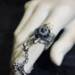 Watchful Warden Evil Eye Agate Sterling Silver Rings