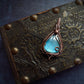 Key of Celestial Insight Labradorite Copper Pendant