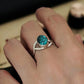 Wealth's Guardian Tibetan Turquoise Silver Rings