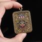 Tibetan Thangka Pendant Gilding Craft Black Gold puretibetan