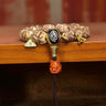 Ancestral Legacy Mala: Zakirum Guardian with Carved Deer Bone - Handheld Spiritual Artisan Piece - Kailash Energy