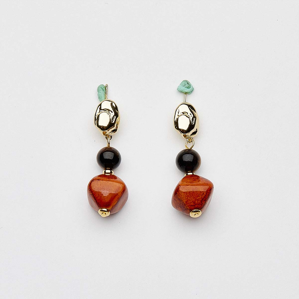 Wealth Energy Tiger's Eye Earrings