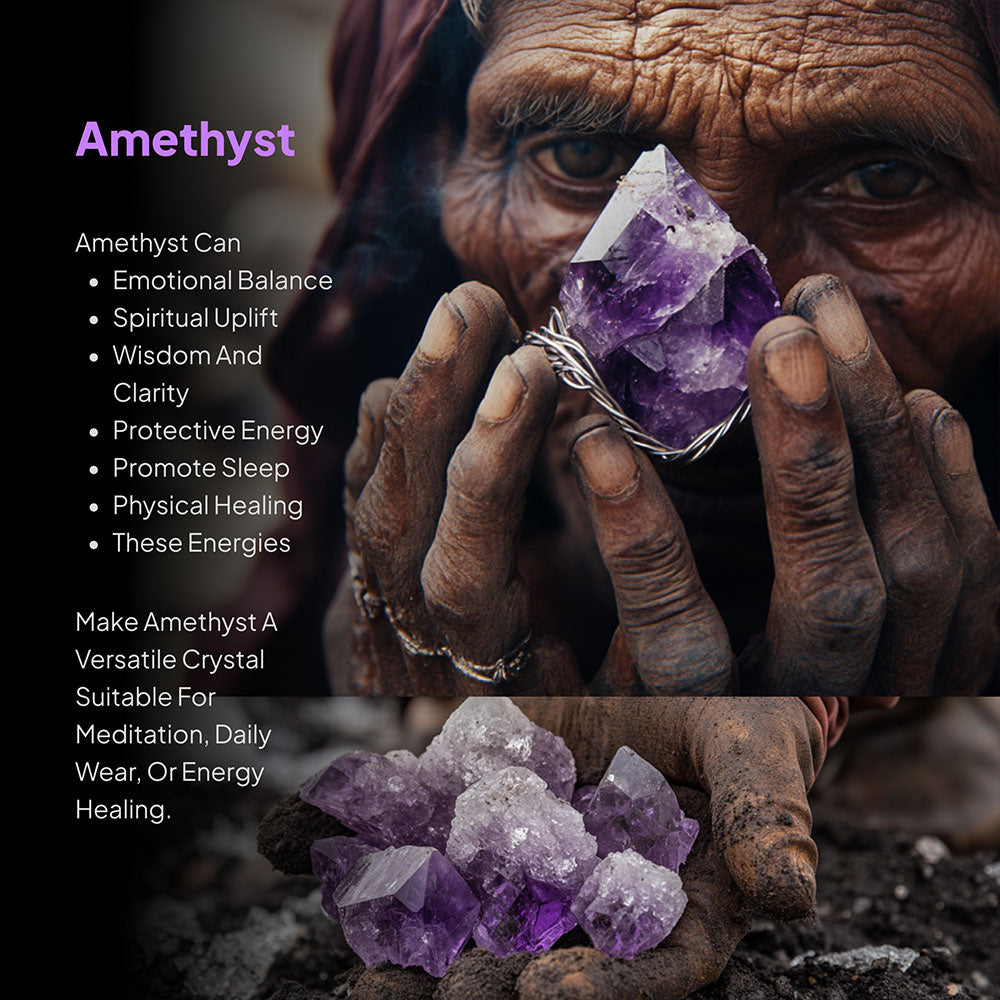 Spiritual Energy Super 7 Amethyst Pendants