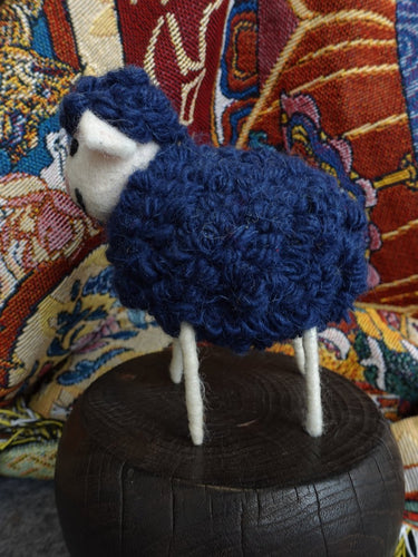 Charming Yak Wool Felted Sheep Figurine - Kailash Energy