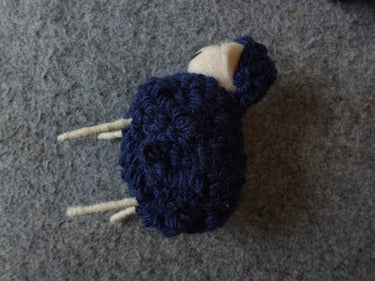 Charming Yak Wool Felted Sheep Figurine - Kailash Energy