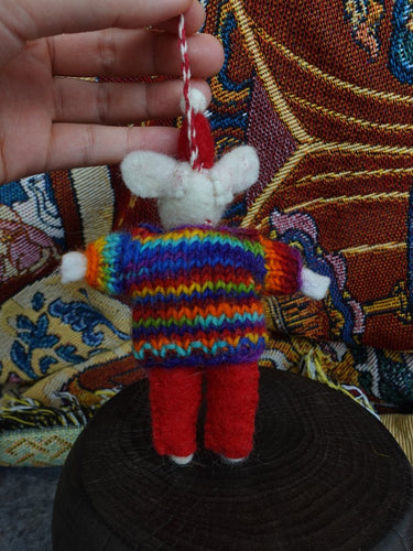 Cozy Handcrafted Yak Wool Mouse Figurines - Kailash Energy