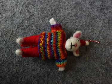 Cozy Handcrafted Yak Wool Mouse Figurines - Kailash Energy