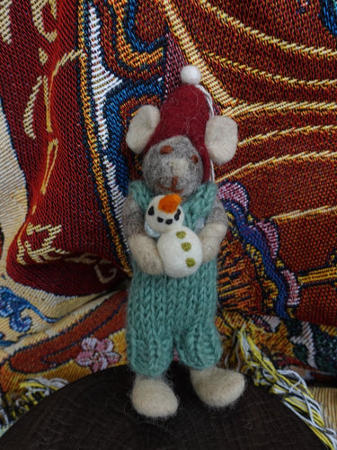 Cozy Handcrafted Yak Wool Mouse Figurines - Kailash Energy