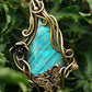 Nature's Guardian Labradorite Copper Pendant