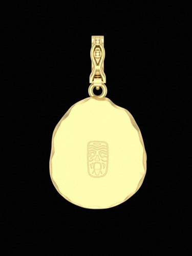 Detachable Zakirum Pendant: Tibetan Wealth Goddess in 18K Gold Plated Silver - Kailash Energy