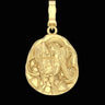 Detachable Zakirum Pendant: Tibetan Wealth Goddess in 18K Gold Plated Silver - Kailash Energy