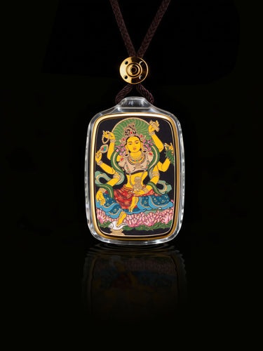 Prosperity Vasudhara Thangka Buddha Pendant