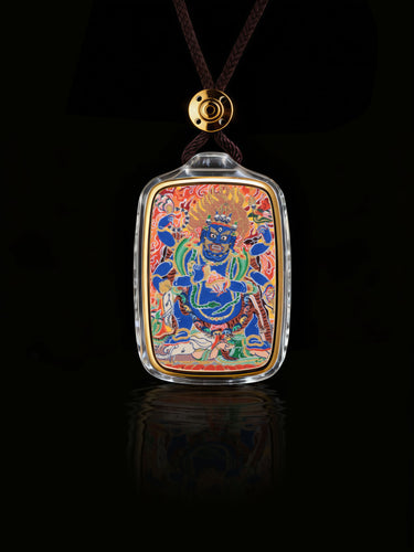 Power and Protection Mahakala Thangka Buddha Pendant