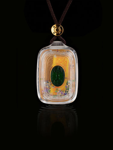 Compassionate Protection Green Tara Thangka Buddha Pendant