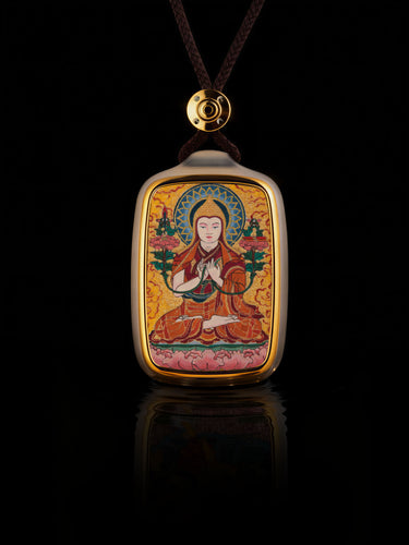 Enlightened Guidance Je Tsongkhapa Thangka Buddha Pendant