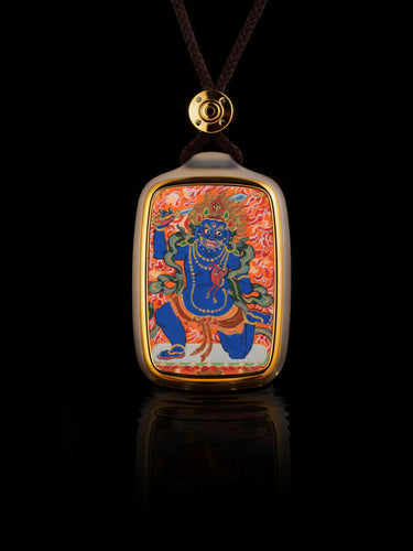Fierce Wisdom Acalanatha Thangka Buddha Pendant