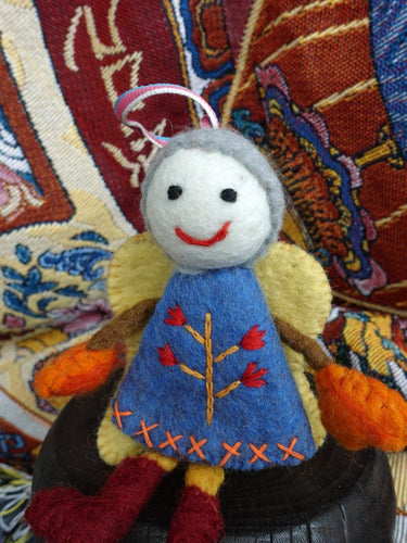 Handcrafted Yak Wool Angel Doll - Whimsical Charm and Handcrafted Perfection - Kailash Energy
