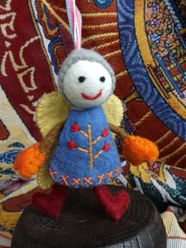 Handcrafted Yak Wool Angel Doll - Whimsical Charm and Handcrafted Perfection - Kailash Energy