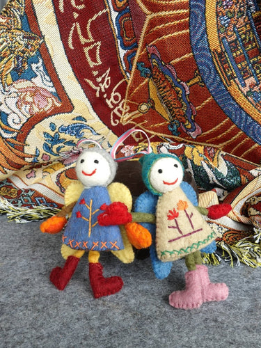 Handcrafted Yak Wool Angel Doll - Whimsical Charm and Handcrafted Perfection - Kailash Energy