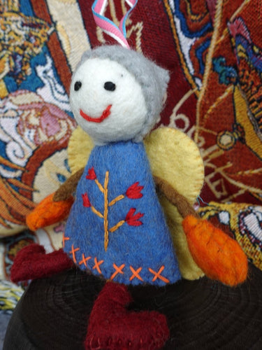 Handcrafted Yak Wool Angel Doll - Whimsical Charm and Handcrafted Perfection - Kailash Energy