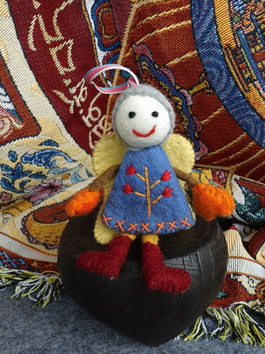 Handcrafted Yak Wool Angel Doll - Whimsical Charm and Handcrafted Perfection - Kailash Energy