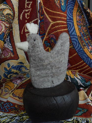 Handcrafted Yak Wool Bird - Cozy & Wholesome Felted Decoration - Kailash Energy