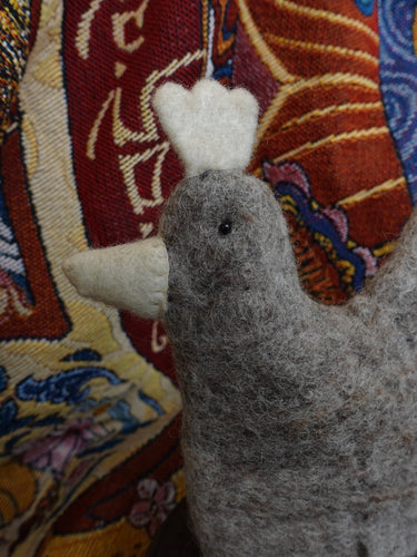 Handcrafted Yak Wool Bird - Cozy & Wholesome Felted Decoration - Kailash Energy