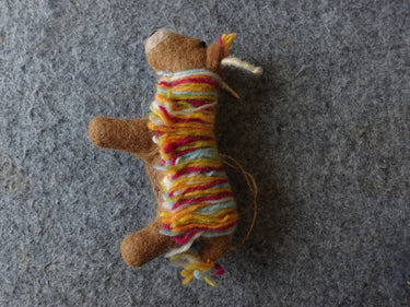 Handcrafted Yak Wool Felted Animal Figurine - Kailash Energy