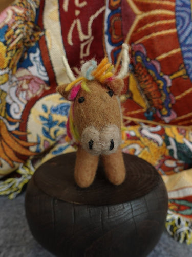 Handcrafted Yak Wool Felted Animal Figurine - Kailash Energy