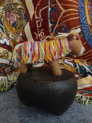 Handcrafted Yak Wool Felted Animal Figurine - Kailash Energy