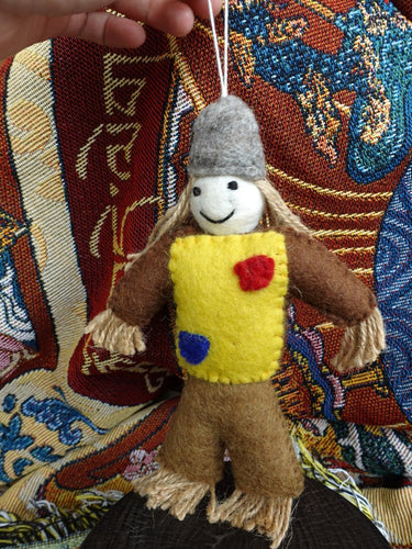 Handcrafted Yak Wool Felted Doll – A Whimsical Display of Craftsmanship and Charm - Kailash Energy