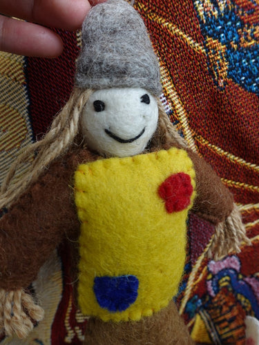 Handcrafted Yak Wool Felted Doll – A Whimsical Display of Craftsmanship and Charm - Kailash Energy