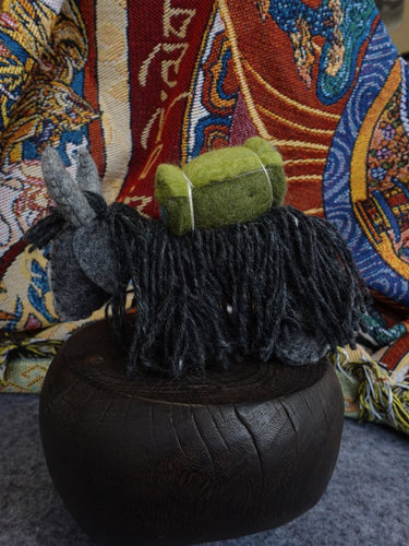 Handcrafted Yak Wool Felted Yeti Figurine - Kailash Energy