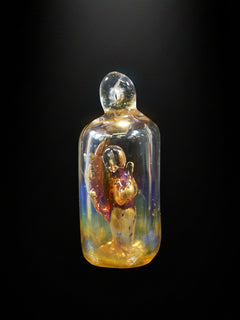 Awakened Mind Gold Glass Buddha Pendant