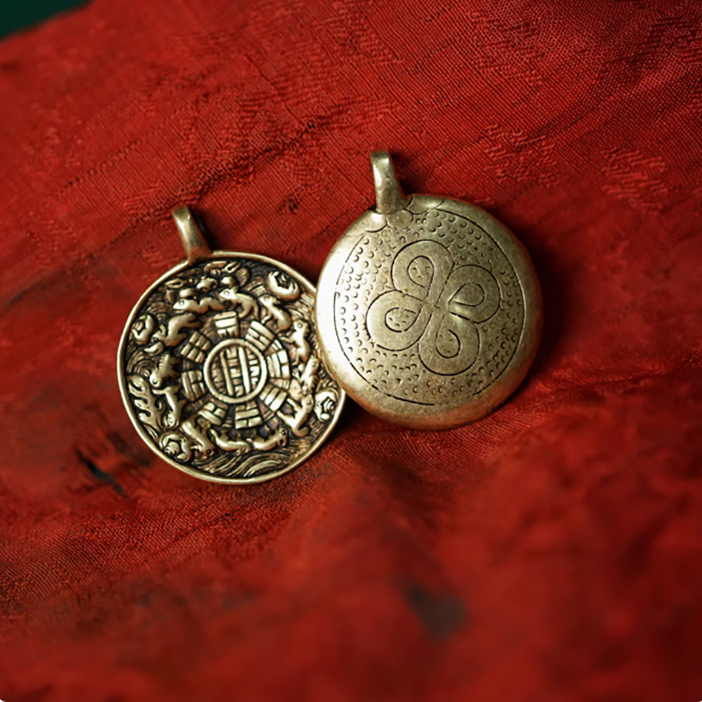 Fortune Seal Copper Pendant