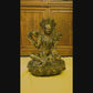 18th Century Gilt Bronze Padmasambhava Buddha Statue Tibetan Antique from Ganden Monastery