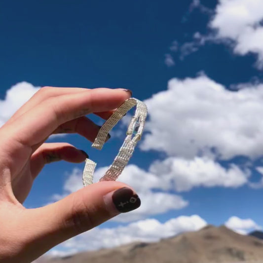 Aura of Calm Topaz Silver Bracelet