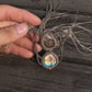 Healing Through Reflection Labradorite Wax Rope Pendant