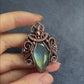 Guardian's Radiance Labradorite Wire Wrapped Pendant