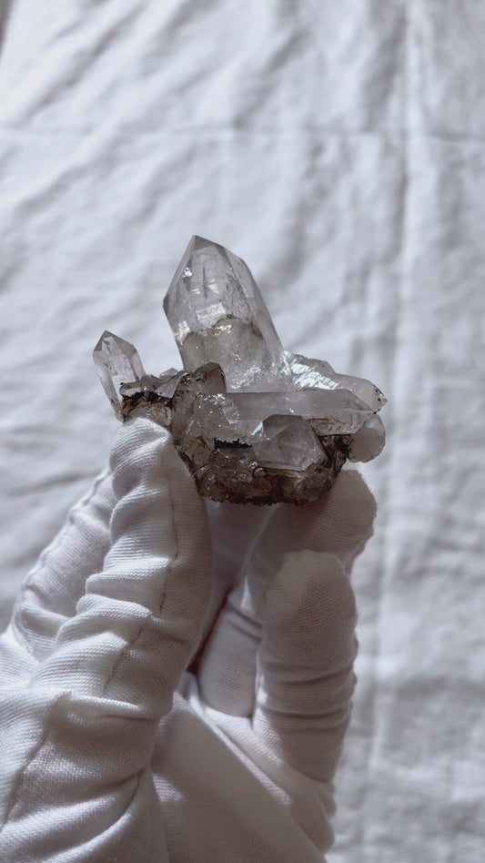 Tibetan White Quartz Crystal Energy Protection Healing