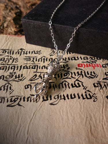 Pure Silver Vajra Symbol of Inner Strength and Spiritual Defense - Kailash Energy