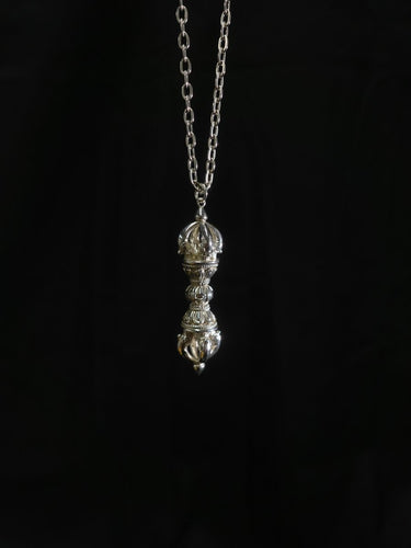Pure Silver Vajra Symbol of Inner Strength and Spiritual Defense - Kailash Energy