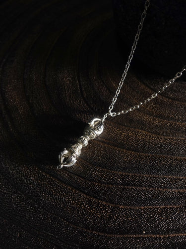 Pure Silver Vajra Symbol of Inner Strength and Spiritual Defense - Kailash Energy